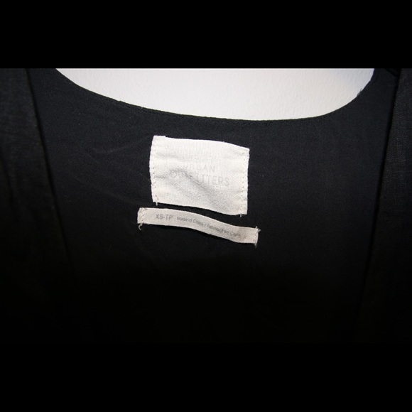 UO | Linen Wrap Black Dress | XS - Picture 10 of 11